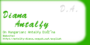 diana antalfy business card